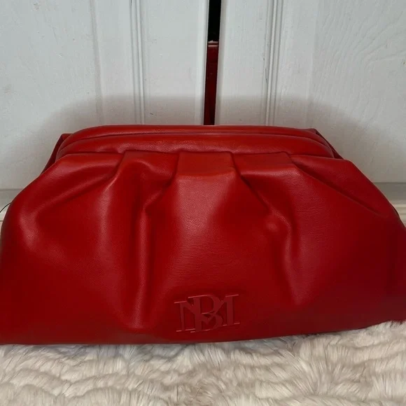 BADGLEY MISCHKA LOGO CROSSBODY BAG RED NEW WITH TAGS - Picture 5 of 14